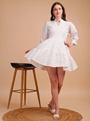 Schiffli Elegance Tiered Short Onepiece