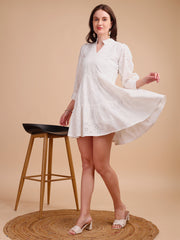 Schiffli Elegance Tiered Short Onepiece