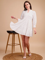 Schiffli Elegance Tiered Short Onepiece