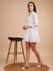 Schiffli Elegance Tiered Short Onepiece