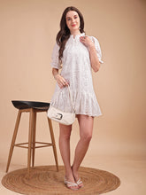 Schiffli Ruffle Short Onepiece