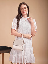 Schiffli Ruffle Short Onepiece