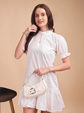 Schiffli Ruffle Short Onepiece