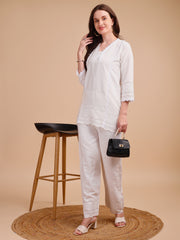 Schiffli Notch Grace Co-ord Set