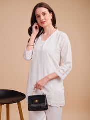 Schiffli Notch Grace Co-ord Set