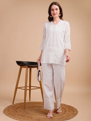 Schiffli Notch Grace Co-ord Set