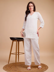 Schiffli Notch Grace Co-ord Set
