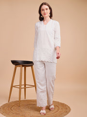 Schiffli Notch Grace Co-ord Set