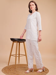 Schiffli Notch Grace Co-ord Set