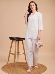 Schiffli Notch Grace Co-ord Set