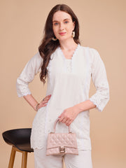 Schiffli Notch Grace Co-ord Set