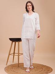 Schiffli Notch Grace Co-ord Set
