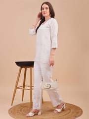 Schiffli Notch Grace Co-ord Set