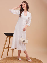 Schiffli Grace Fit & Flare Kurti