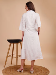 Schiffli Grace Fit & Flare Kurti