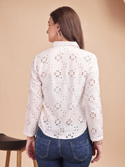 Schiffli Curve Formal Shirt