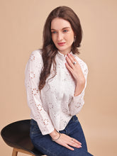 Schiffli Curve Formal Shirt