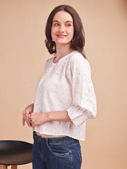 Schiffli Flow Oversized Shirt