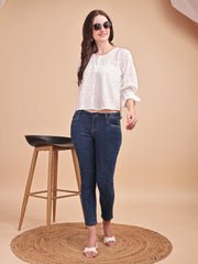 Schiffli Flow Oversized Shirt