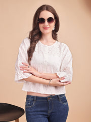 Schiffli Flow Oversized Shirt