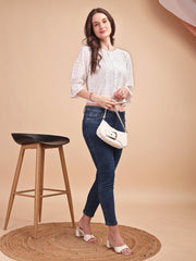 Schiffli Flow Oversized Shirt