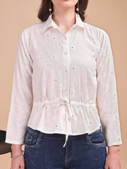 Schiffli Cinch Top
