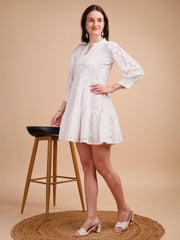 Schiffli Elegance Tiered Short Onepiece