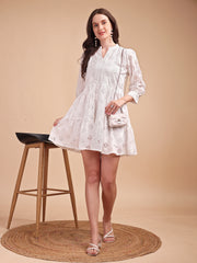 Schiffli Elegance Tiered Short Onepiece