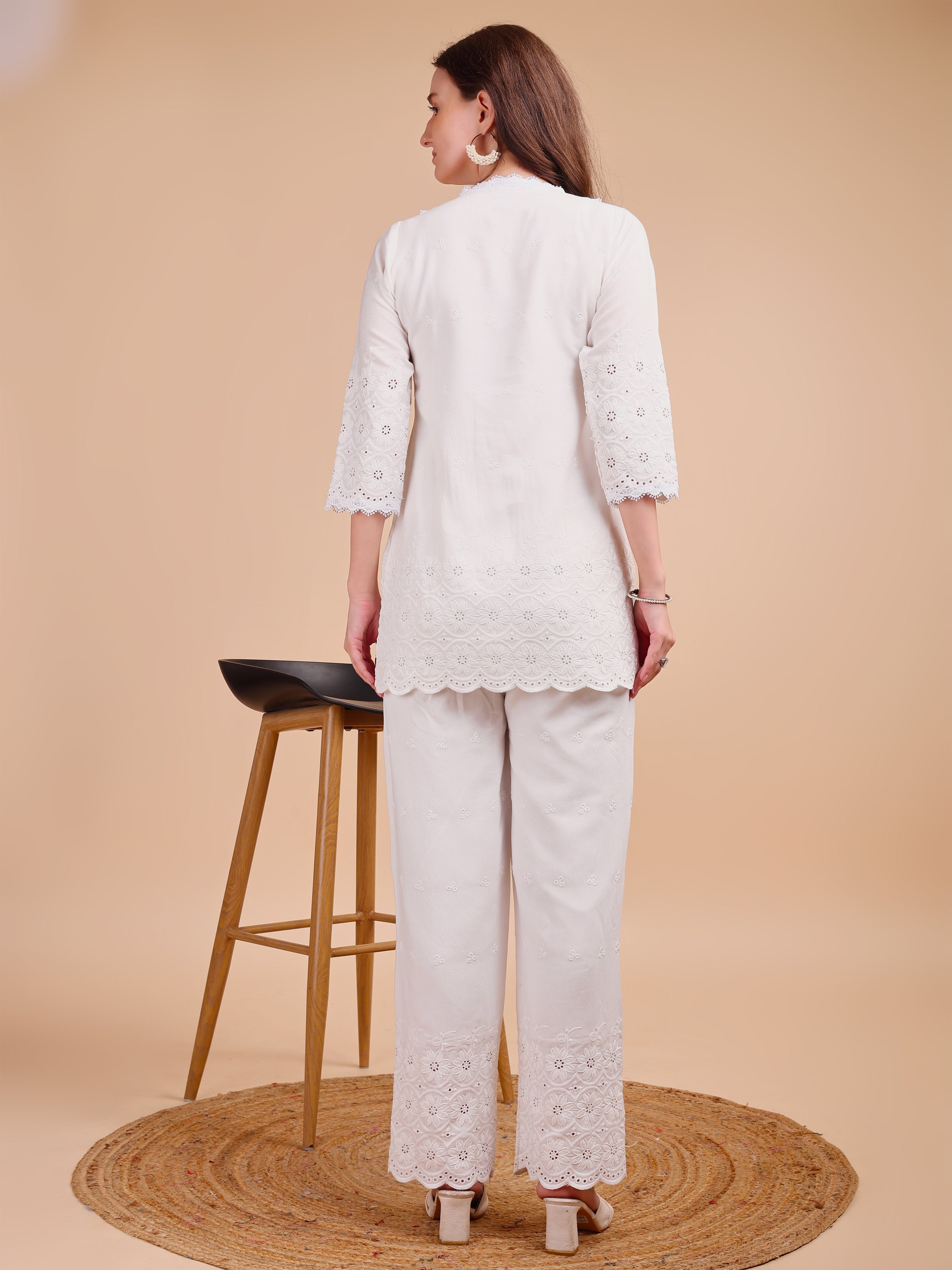Schiffli Notch Grace Co-ord Set