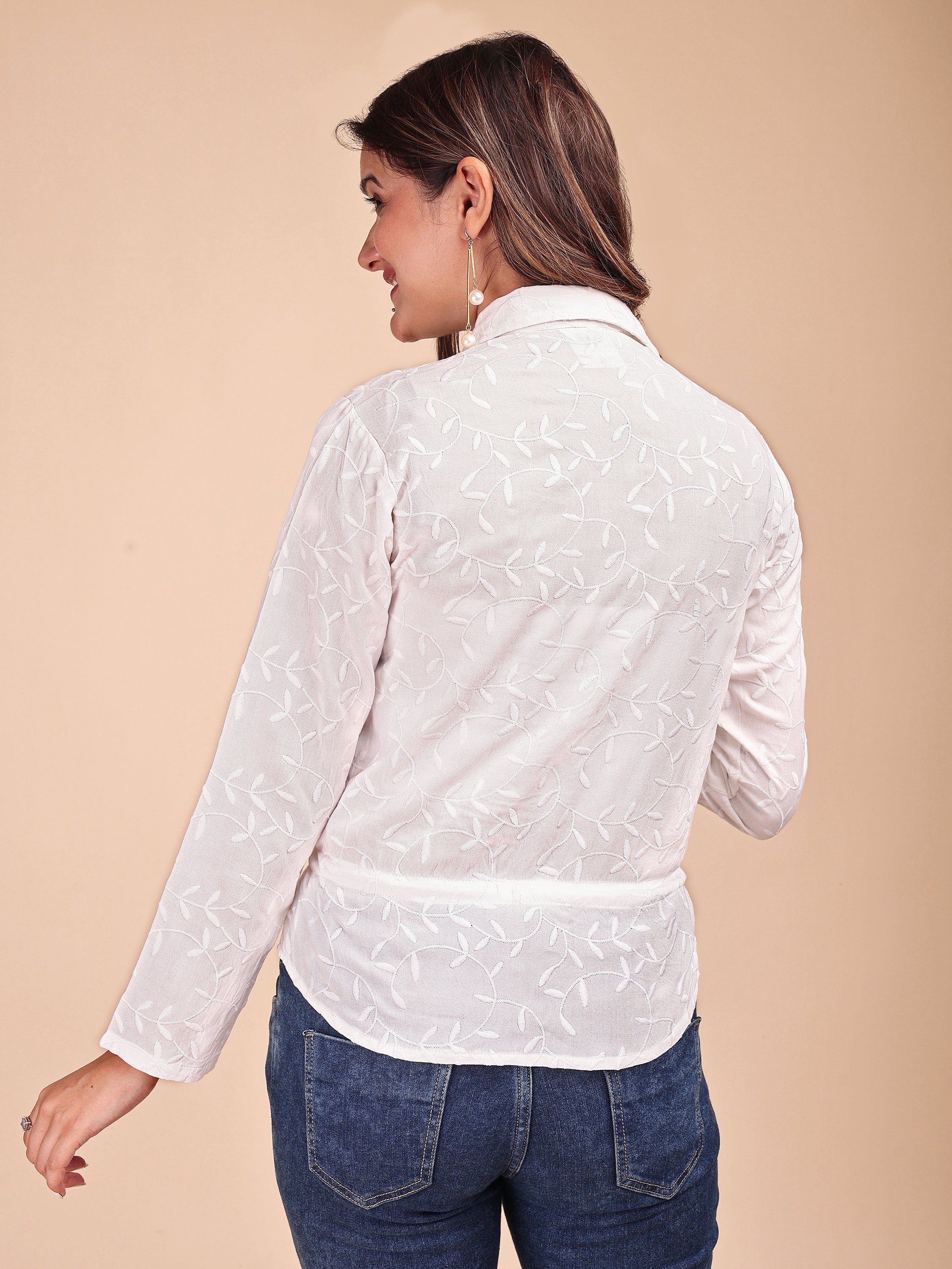 Schiffli Cinch Top