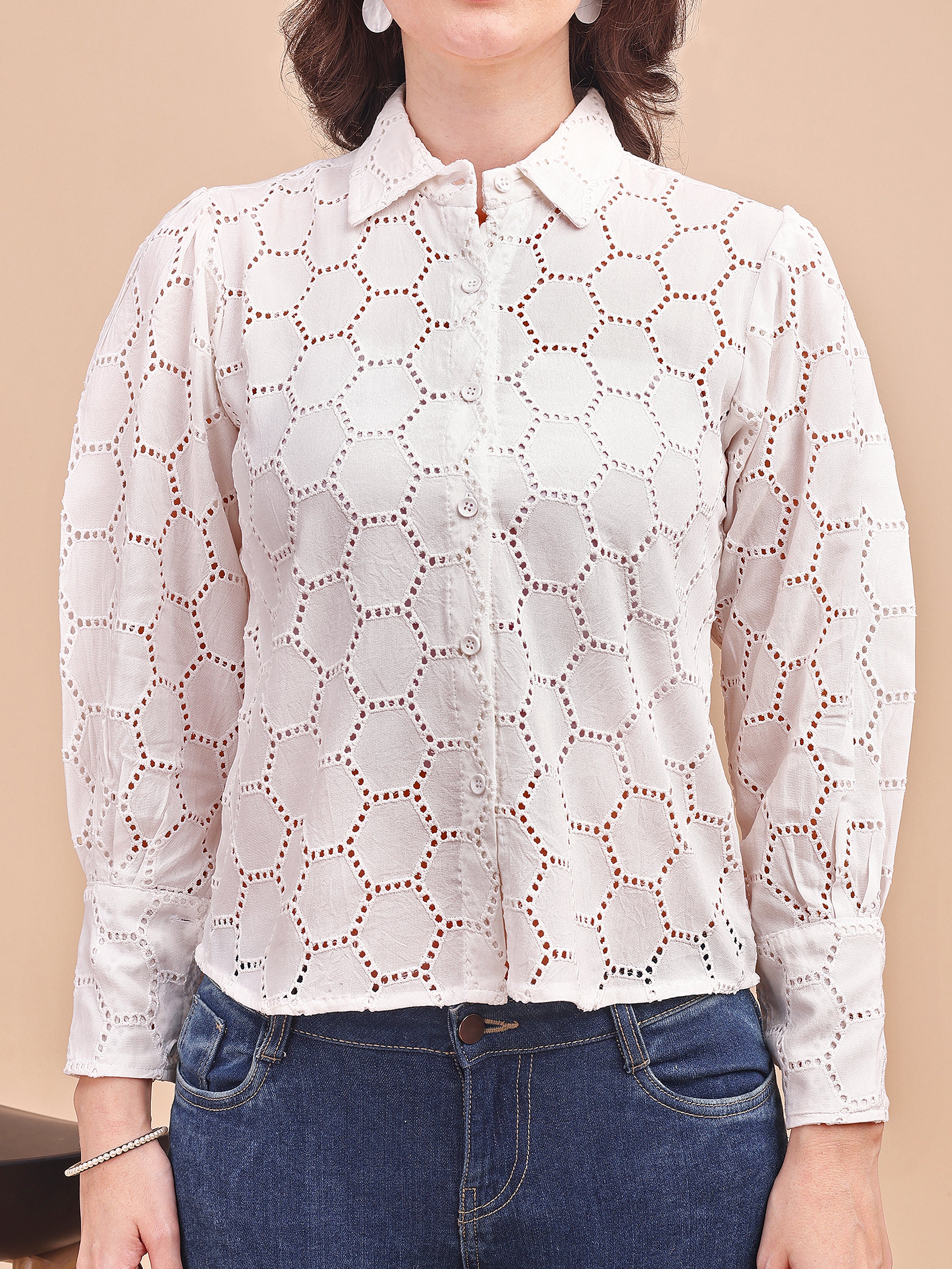 Classic Schiffli Office Shirt