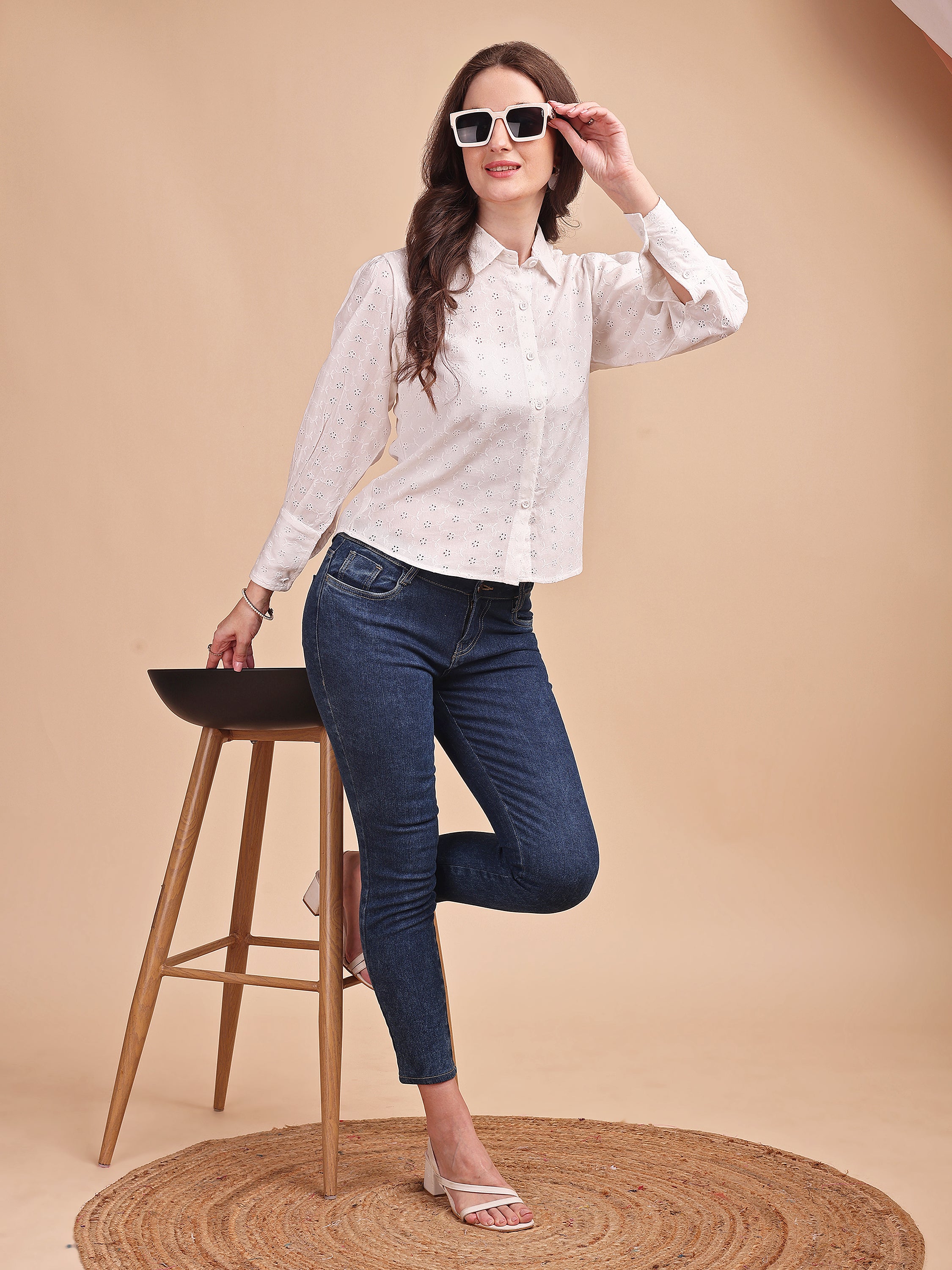 Classic Schiffli Office Shirt