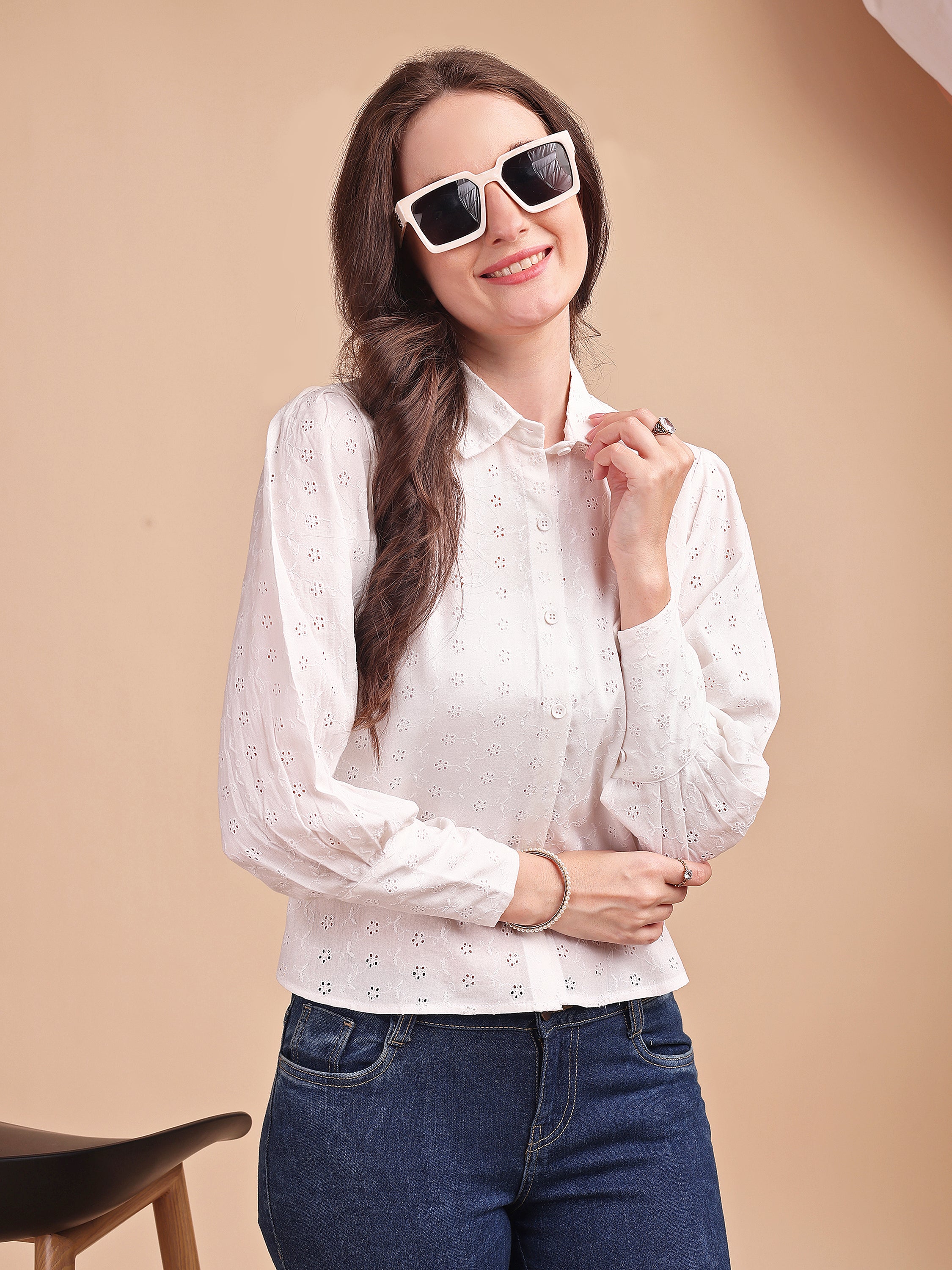 Classic Schiffli Office Shirt