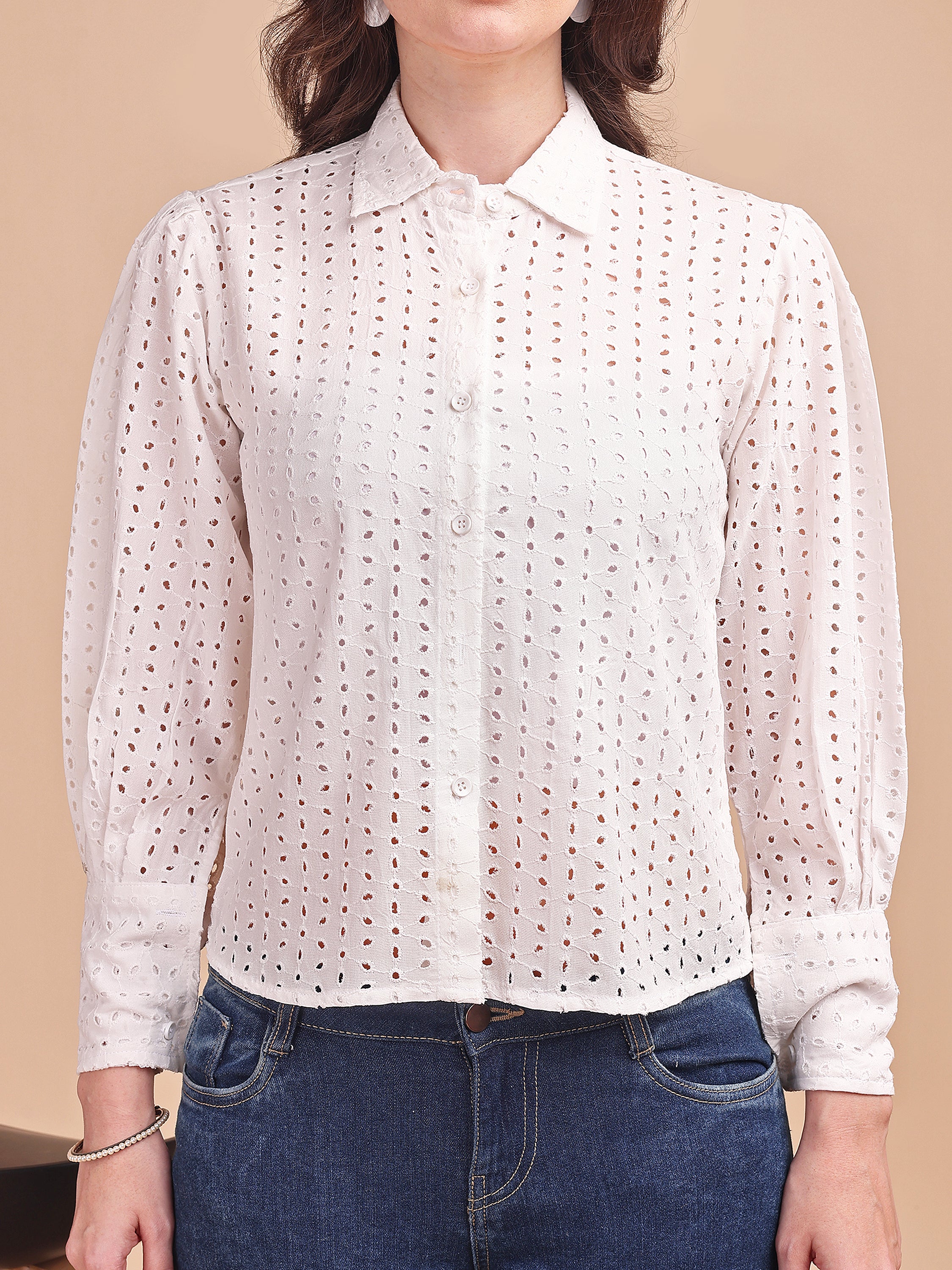 Classic Schiffli Office Shirt