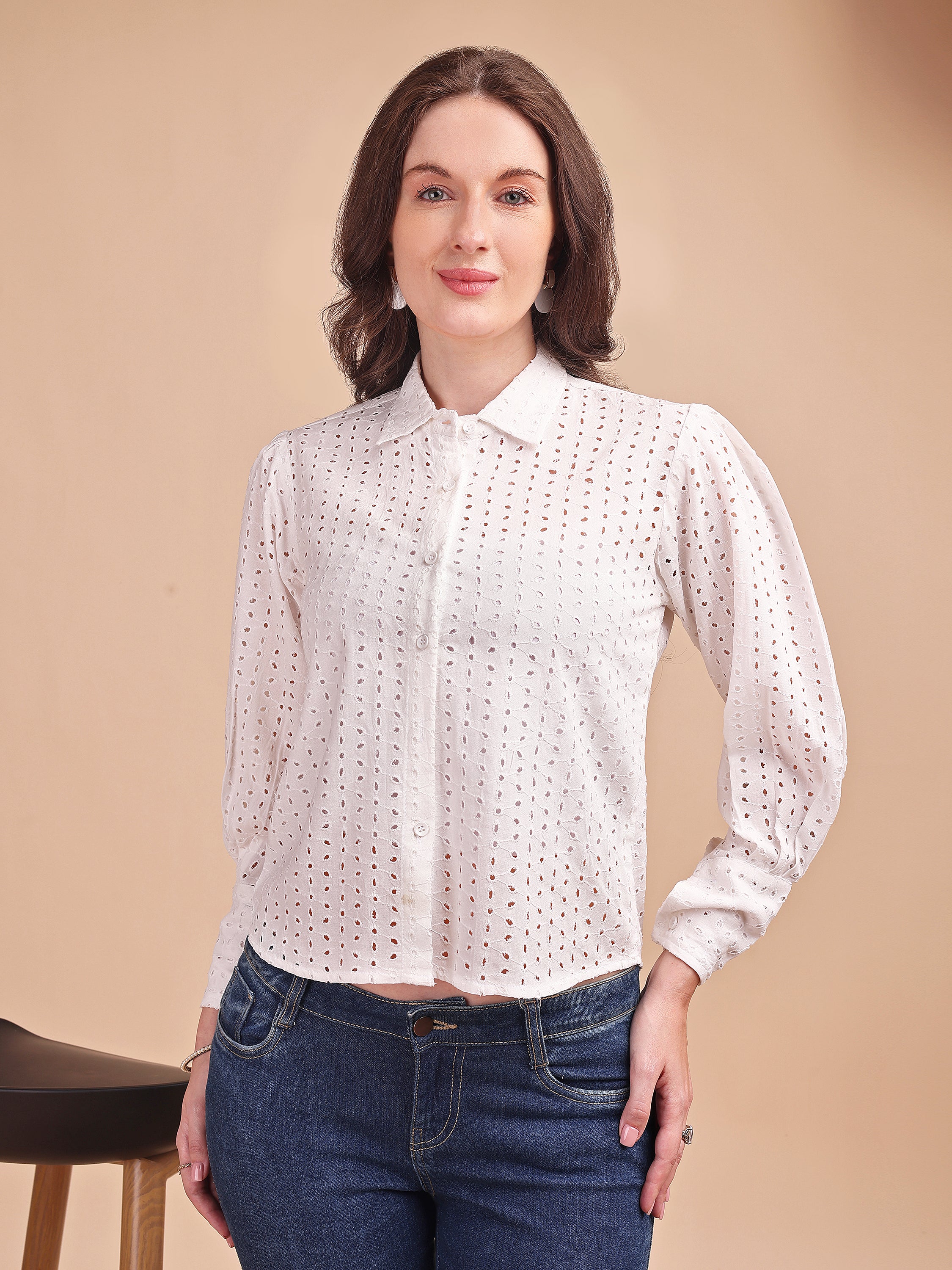 Classic Schiffli Office Shirt