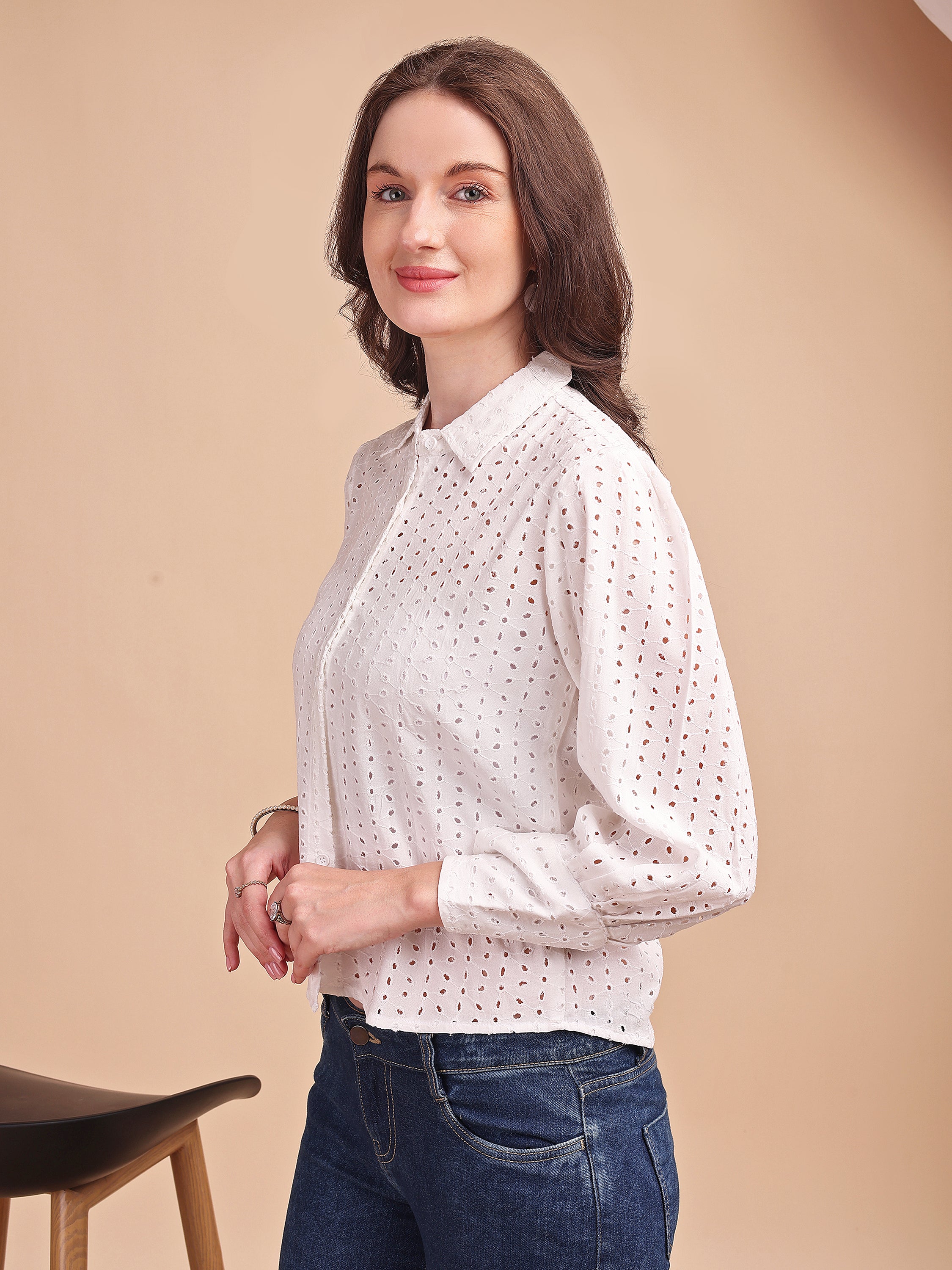 Classic Schiffli Office Shirt