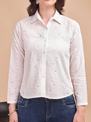 Schiffli Curve Formal Shirt
