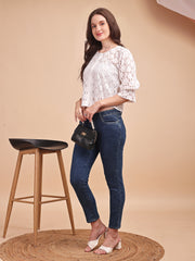 Schiffli Flow Oversized Shirt