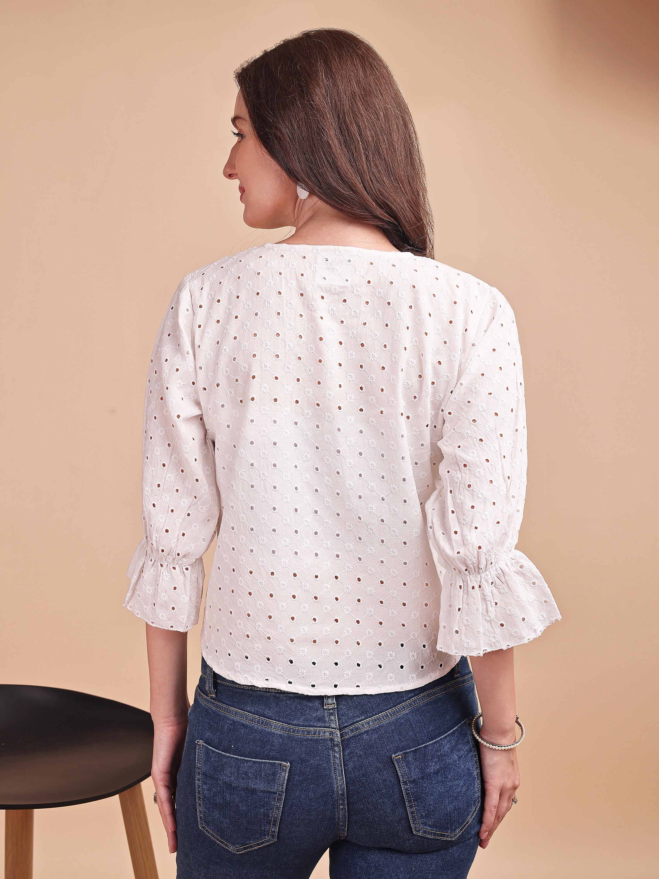 Schiffli Flow Oversized Shirt