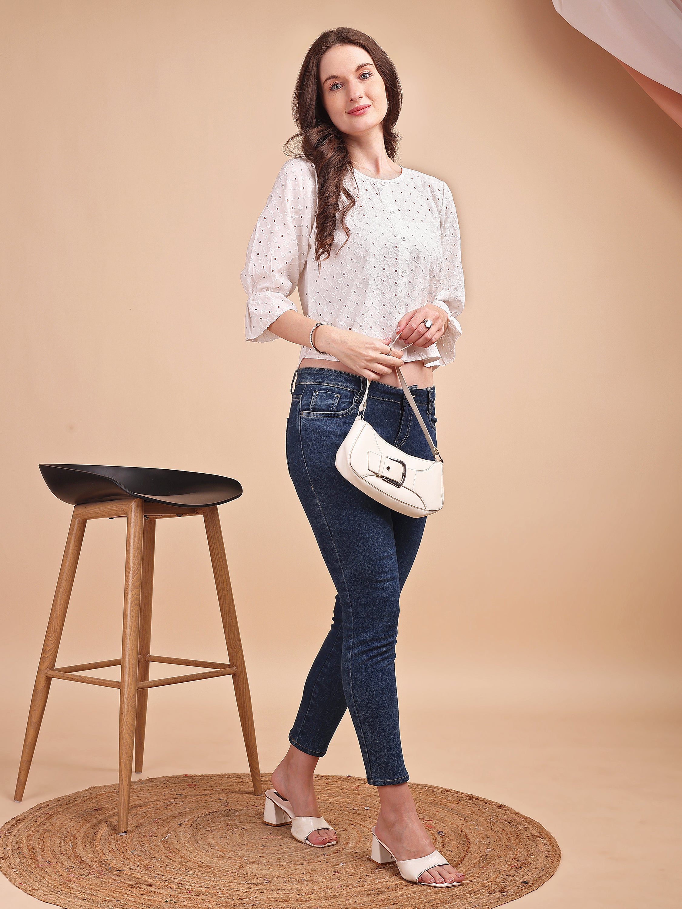 Schiffli Flow Oversized Shirt