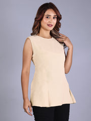Sandstone Luxe Tailored Top