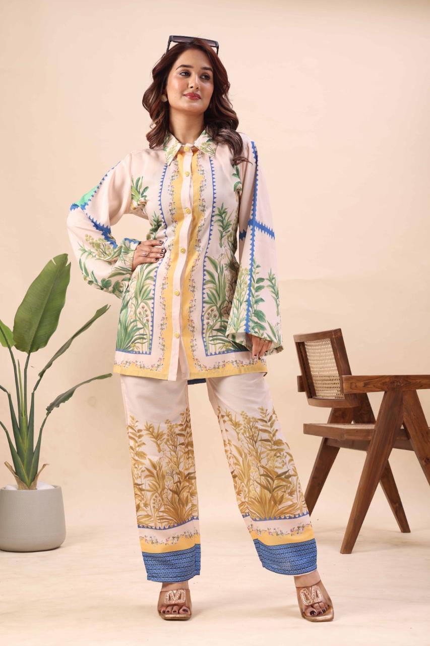 Floral Breeze Shirt & Pant Set