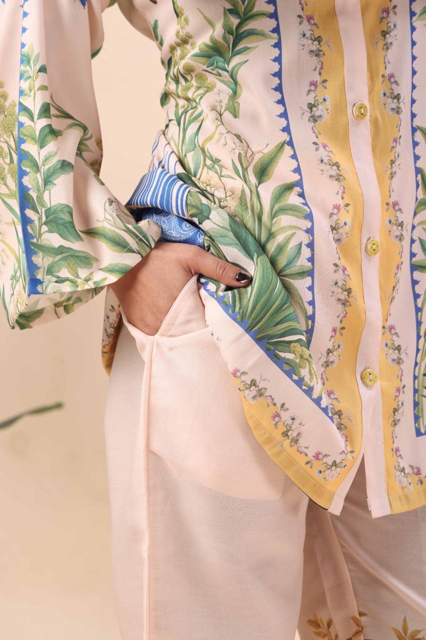 Floral Breeze Shirt & Pant Set